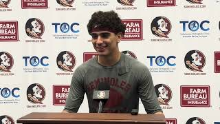 FSU Football WR Jasen Lopez on competing confidence fielding punts and hoops translating to WR