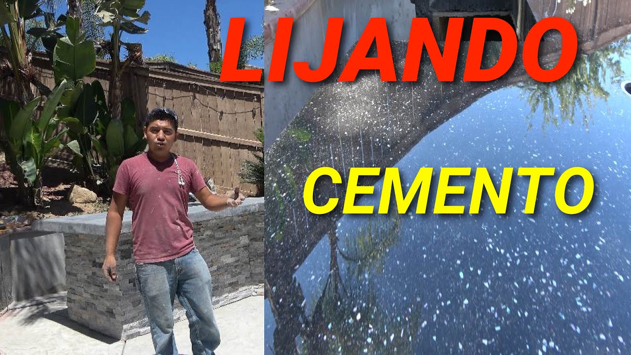 COMO LIJAR CEMENTO - YouTube