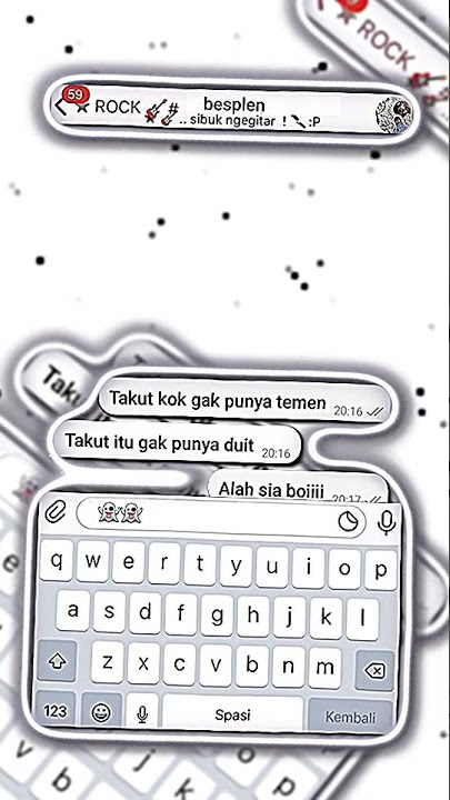 Takut kok gak punya temen takut itu gak punya duit