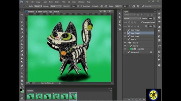 Puppet Animation Design in Photoshop -  creature animation tutoria { step by step}