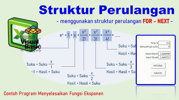 [VBA-Excel] Fungsi Eksponen - Struktur Perulangan For-Next