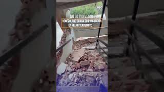 Un venezolano captó en video los segundos de terror durante el fuerte sismo
