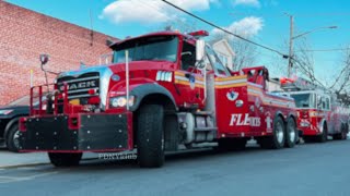 **RARE** FDNY Fleet Services Tow Truck towing ladder 126’s spare rig