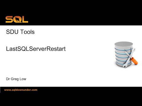 SDU Tools 145 Last SQL Server Restart