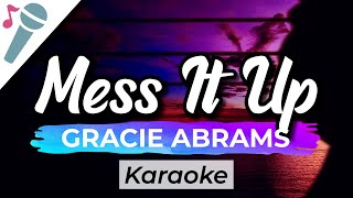 Gracie Abrams - Mess It Up - Karaoke Instrumental (Acoustic) Resimi