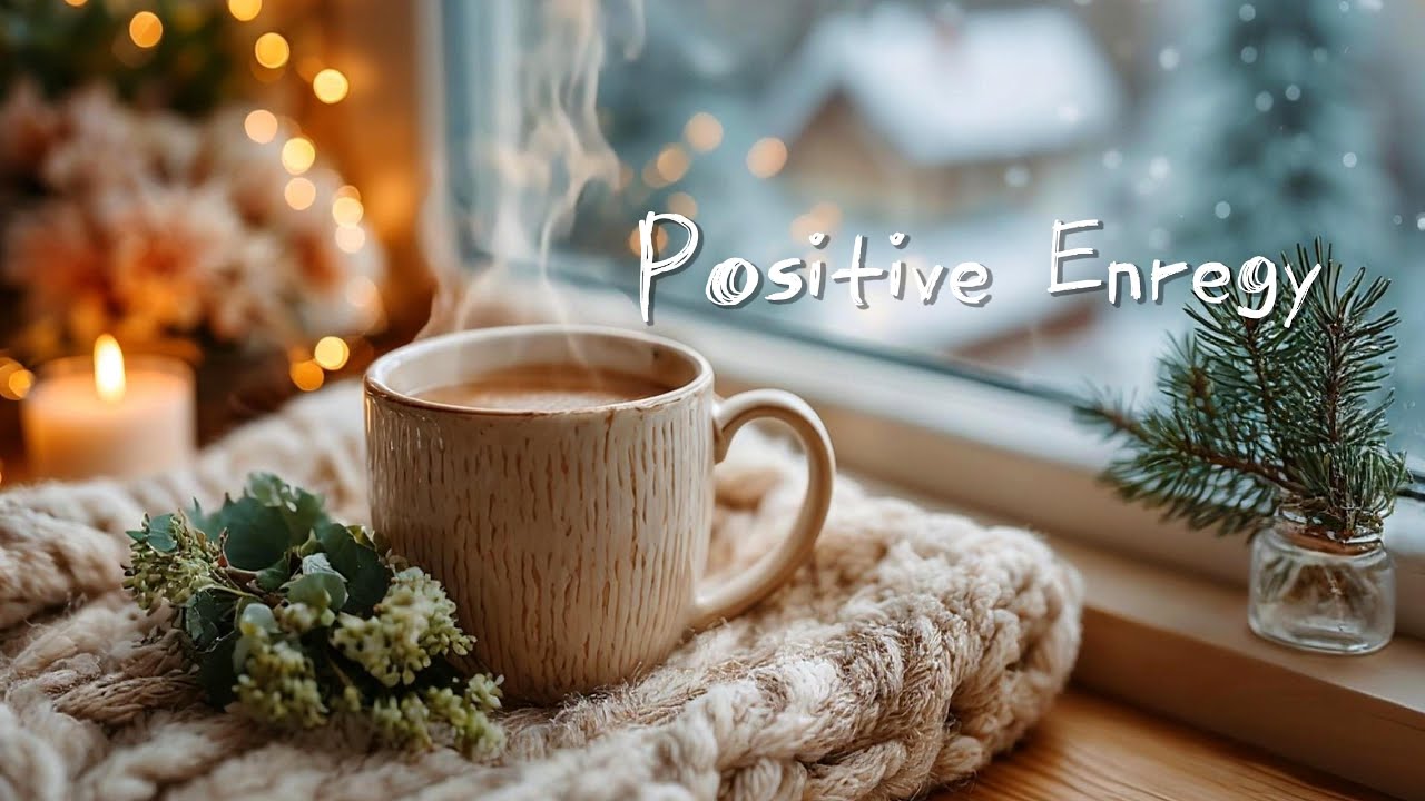 Positive Energy Coffee Jazz ☕ Cozy Winter Ambience to Relax & Unwind