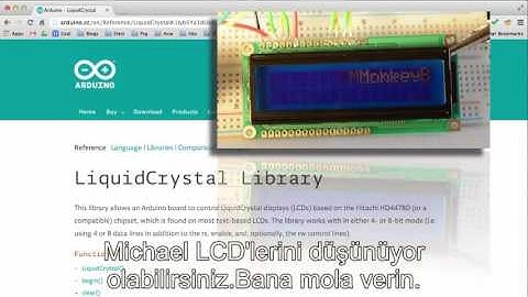 Arduino Dersleri - Ders - 18 - Sıvı Kristal Ekran ve Arduino Serisi LCD