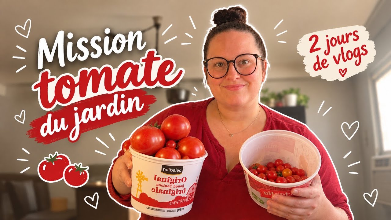 2 Jours de vlog / Mission tomate du jardin + potage aux carottes & Nouvelle passion?