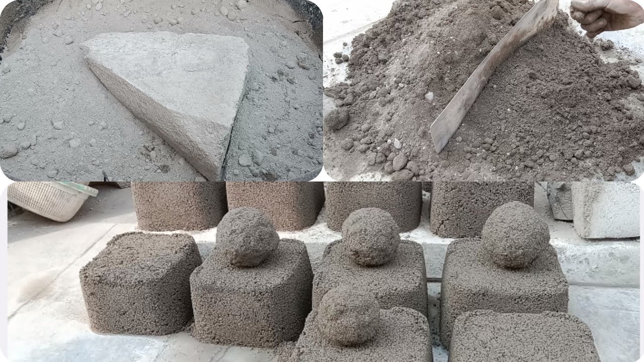 Full hard work|Reused cement tutorial|How to make gritty shape's