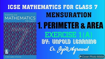 ICSE|Mathematics|Class 7|Solutions|A Das Gupta|Mensuration|1-Perimeter & Area |Exercise-1A