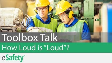 2 Minute Toolbox Talk: How Loud is "Loud"?
