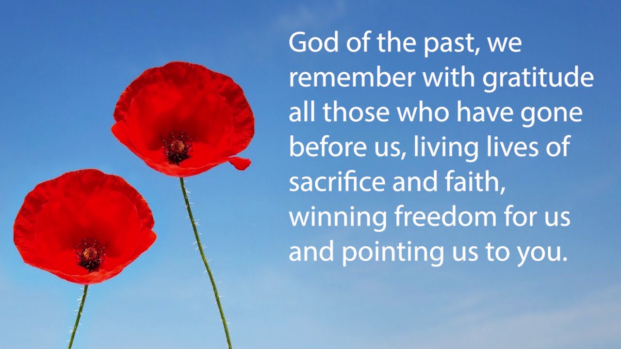 A Prayer for Remembrance Day 2020 YouTube
