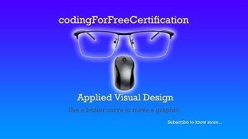 Applied Visual Design | Use a Bezier Curve to Move a Graphic | freeCodeCamp | 51/52