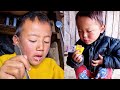 Village way to clean kitchen and village noodles recipe for children by rita