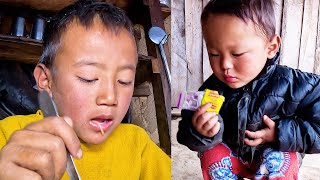 village way to clean kitchen and village noodles recipe for children By Rita