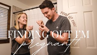 finding out I’m pregnant!!! 👼🏼🤍 real + raw reaction