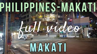 Night Tour in Makati | Downtown City Lights 4K Walk