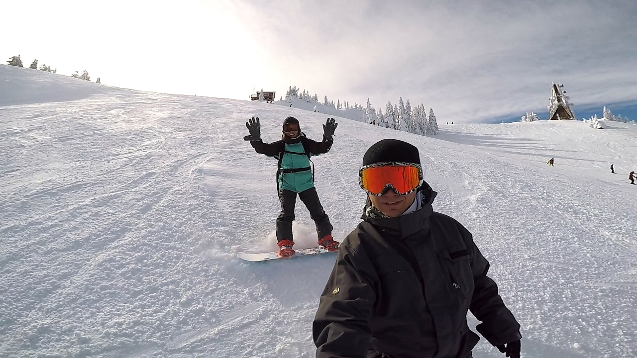 Mission Ridge Snowboarding Snowboarding at Mission Ridge, WA (GoPro Hero 5 Black) - YouTube
