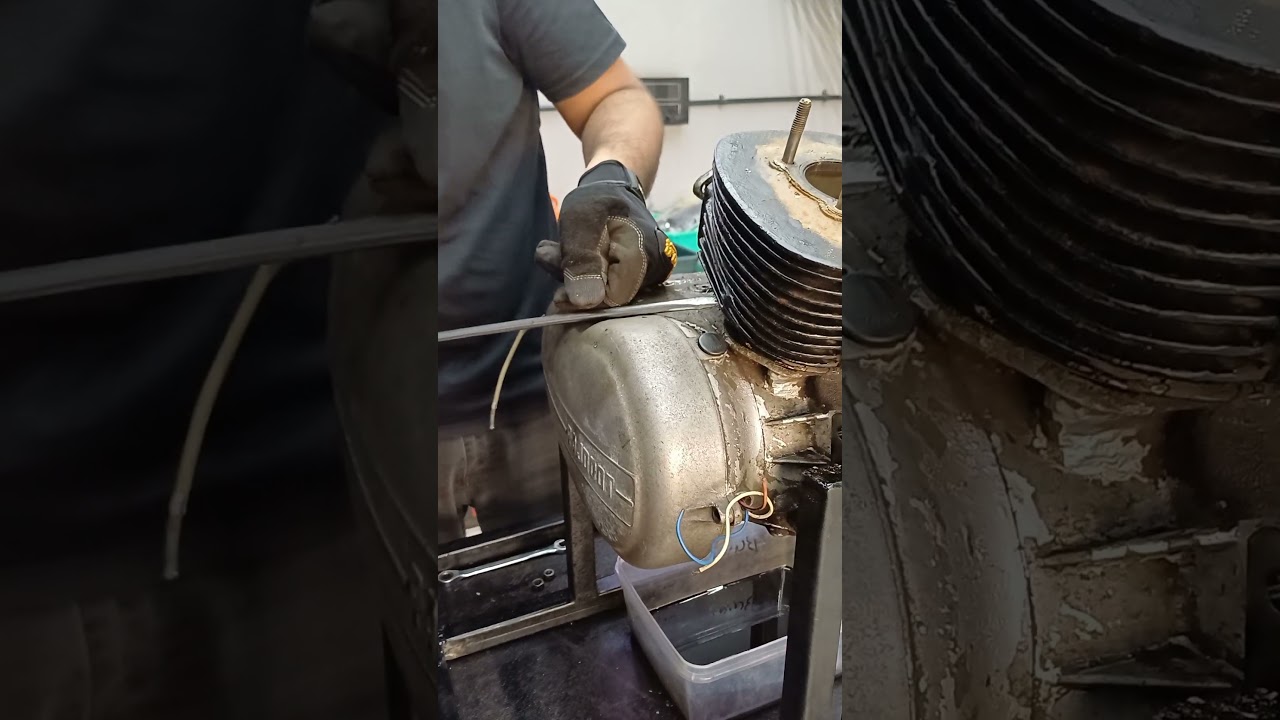 Rajdoot 175 Engine Block Removed 