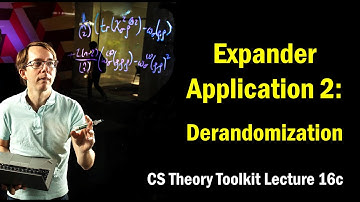 Expander Graph Application 2: Derandomization || @ CMU || Lecture 16c of CS Theory Toolkit