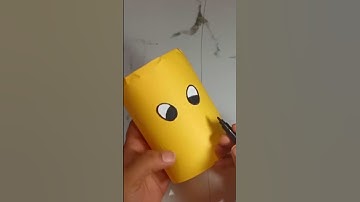 Pen-Pencil Holder Stand with plastic bottle & paper | #DIY #handmade #craftsforkids #crafts #shorts