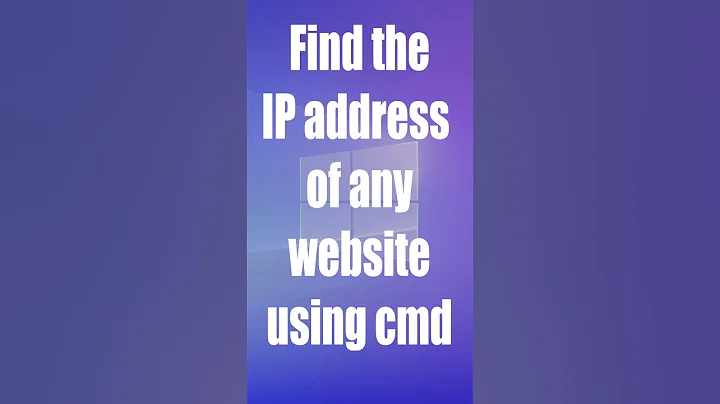💻 CMD Trick: Find the IP address of any website using cmd.
