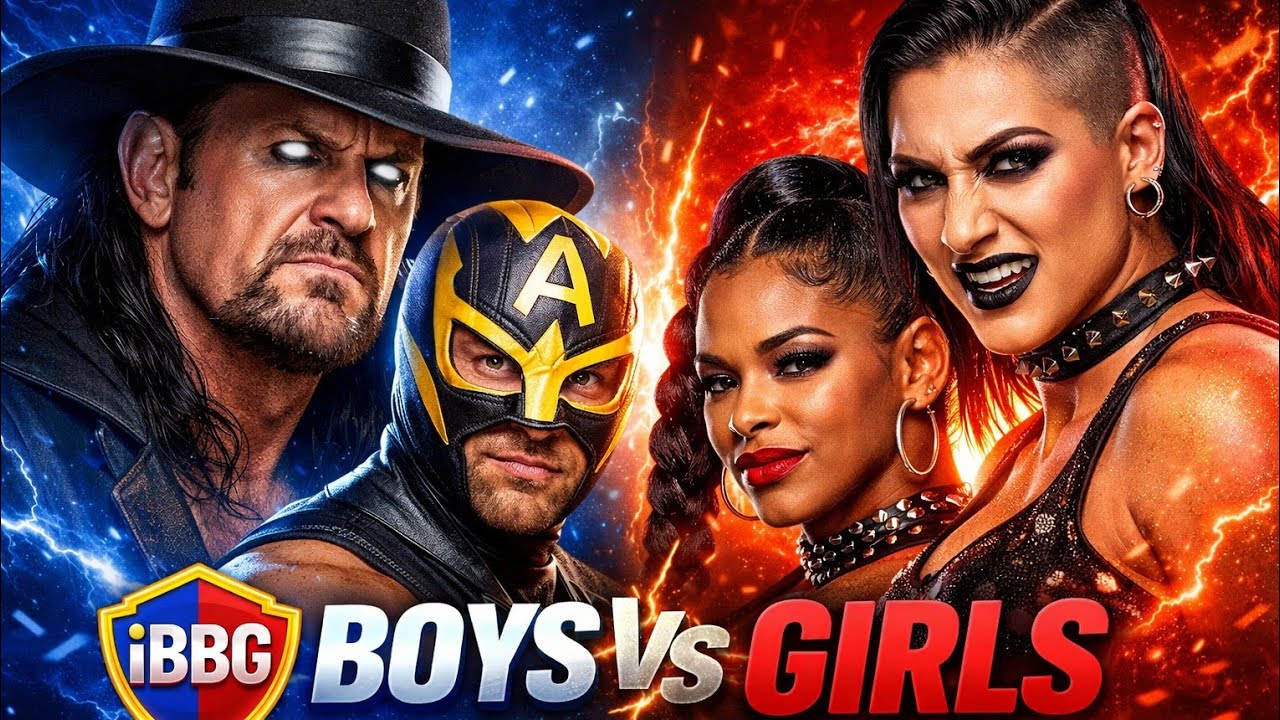 BOYS vs GIRLS 💥 | Father & Son (Undertaker & Axiom) vs Rhea Ripley & Bianca Belair | WWE 2K25