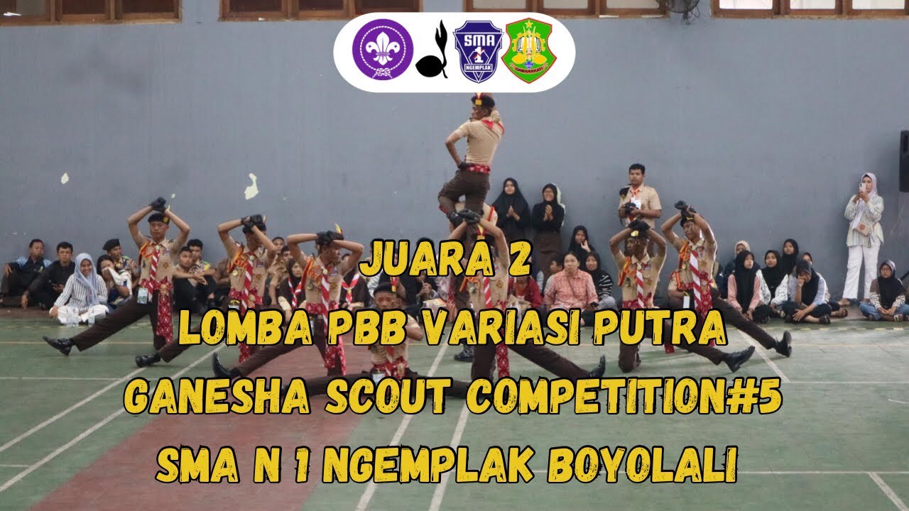 Juara 2 PBB Variasi Putra GSC #5 (Ganesha Scout Competition) Se-Jateng