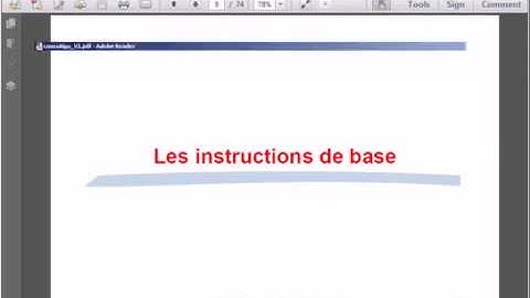 2/-  Les algorithmes  - introduction Générale  - Partie 2