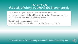 The Myth of the Fed's Ability to Control the Money Supply (1996)