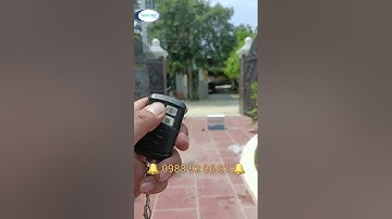 Cổng tự động 2 cánh (mở trong) lắp đặt ở Lập Thạch Vĩnh Phúc