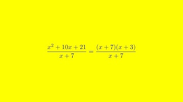 How to Reduce Rational Expression to Lowest Terms: x^2 + 10x + 21 / x + 7 Simplified