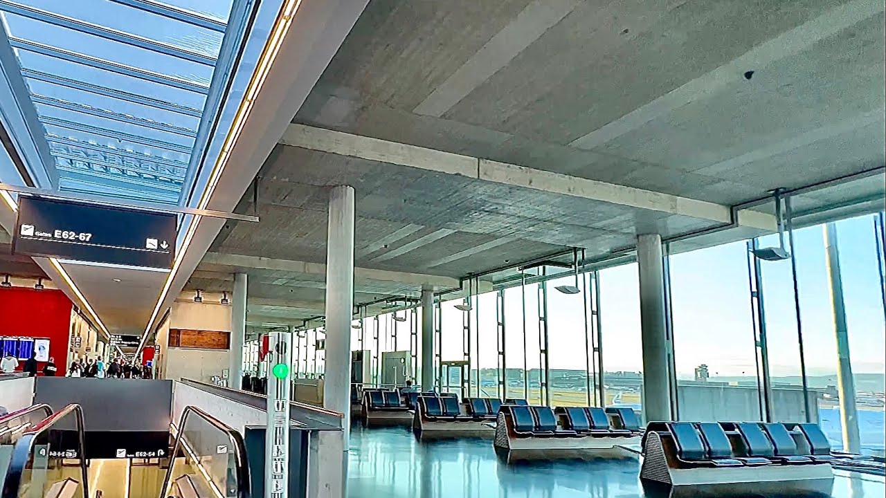 Zurich, Switzerland | LANDED AT ZURICH FLUGHAFEN International Airport | Airport Walk