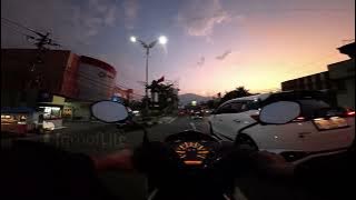Solo Riding Vlog! Suasana Sore Gunung Ungaran Terlihat dari Jalan Raya Solo - Semarang Fantastis!