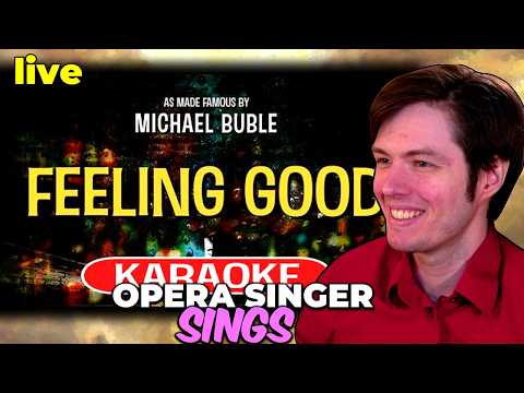 Opera Singer Sings "Feeling Good" on Karaoke Live