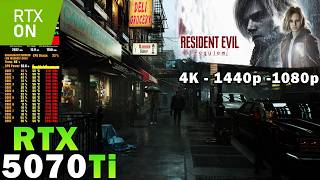 Resident Evil Requiem Path Tracing | RTX 5070 Ti | Sim. R7 7800X3D | 4K 1440p 1080p | Max Settings