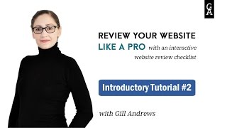 Review your website like a pro: Interactive website review checklist - Tutorial #2