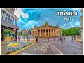 Edinburgh City Drive - 4k Driving Downtown UK - Part 1