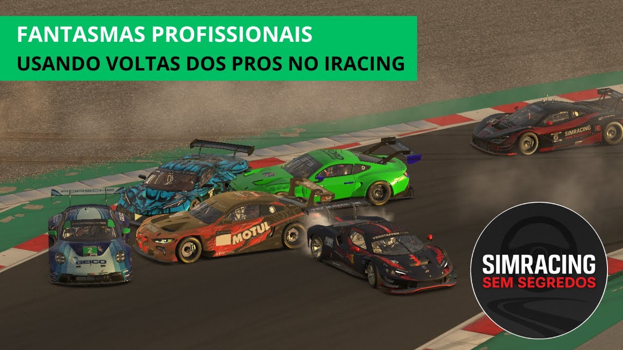 Usando voltas dos profissionais no iRacing como fantasmas na tela