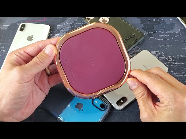MIPOW Fast Wireless Charger Leather Pad: Charges with Cases too!