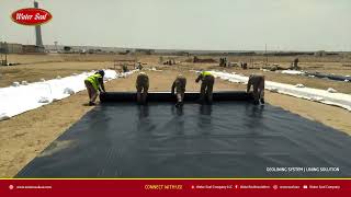 Lake Lining consisting of HDPE Liner & Geotextile