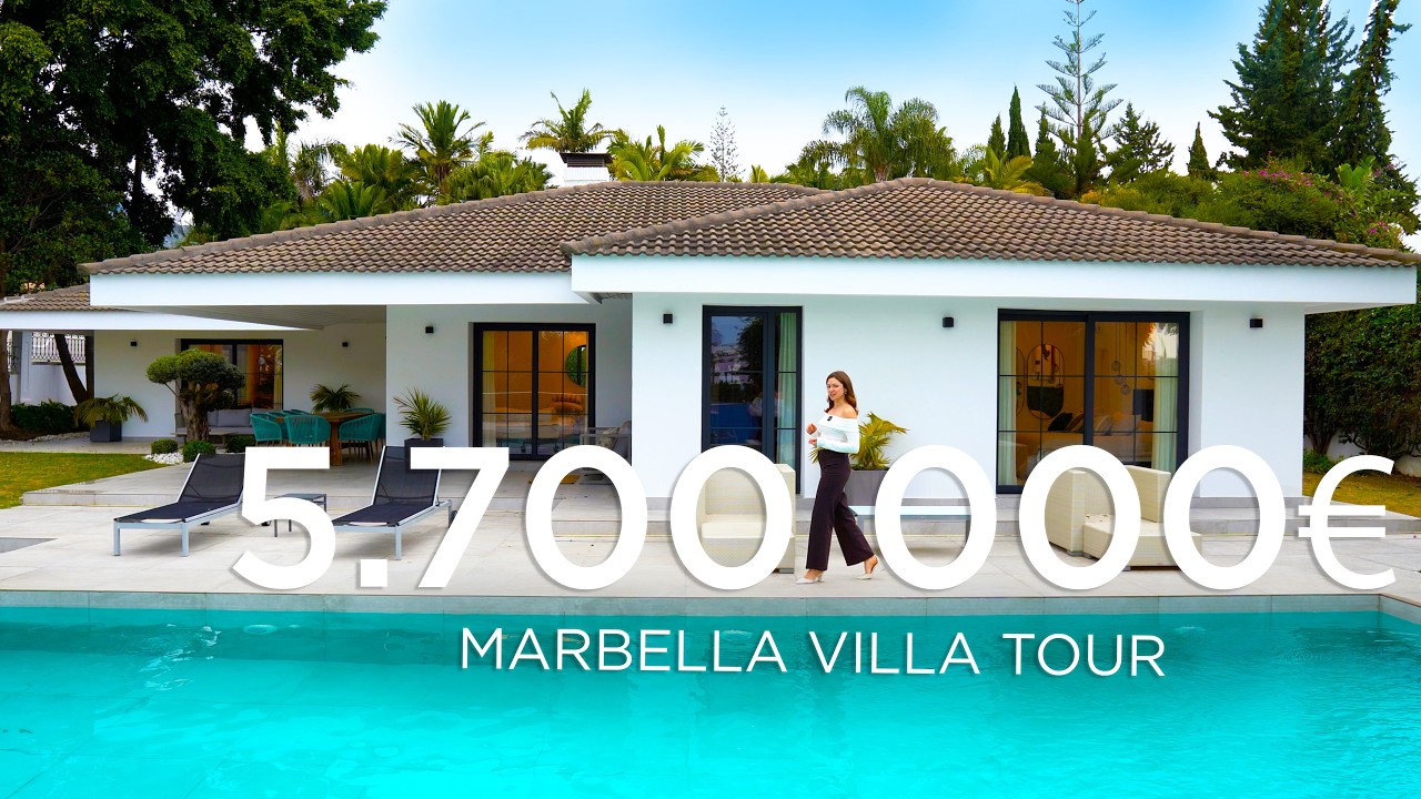 Touring STUNNING MODERN VILLA in Marbella Golden Mile | Dream Home Tour in Spain