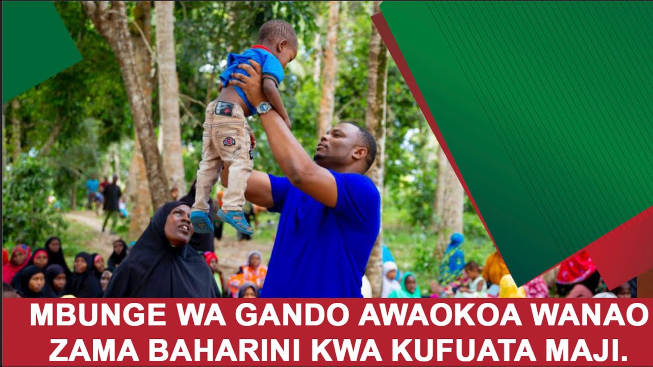 MBUNGE WA GANDO AWAOKOA WANAOZAMA BAHARINI KWA KUFUATA MAJI.