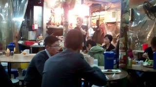 Temporary hawker shed, kowloon, hong kong