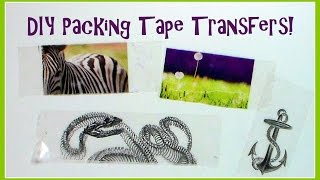 DIY Packaging (packing) Tape Transfer Tutorial (non-reversed image)