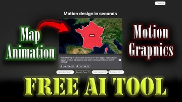 FREE Ai Tool creates Amazing Geography Videos, motion graphics and map animations in seconds