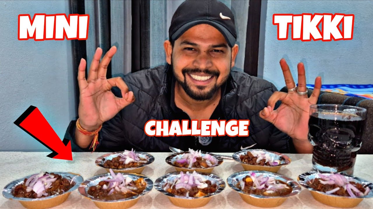 INDIAN SPICY NEW MINI TIKKI CHALLENGE VIDEO !MUKBANG