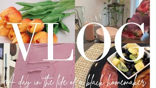 A DAY IN THE LIFE OF A BLACK HOMEMAKER | BRUNCH AT HOME | HOMEMAKER DIARIES