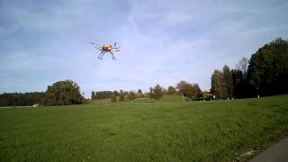Quadcopter X450 with Eagle X6 controller, maiden flight