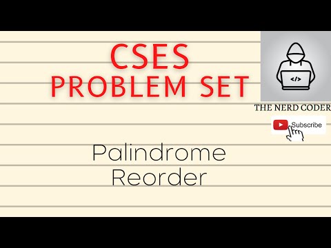 Palindrome Reorder CSES Problem Set